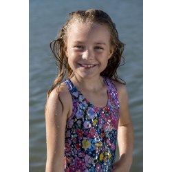 Badedragt med fl�se ved bensk�ring