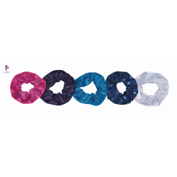 Hrelastikker i glimmer stof eller velour