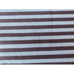 Stribet Metervare Lysebl/Gr