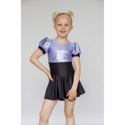 Tina Catsuit med glimmer Lyslilla